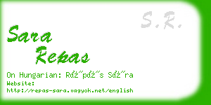 sara repas business card